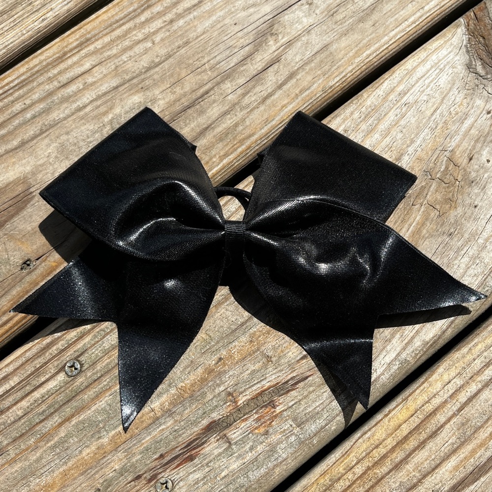 Black Cheerleading Bow